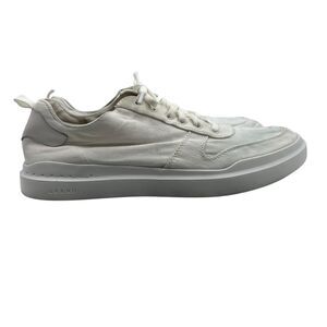 Cole Haan Mens 11.5 Sneakers White Grandprø Rally Canvas Court Shoes Low *READ